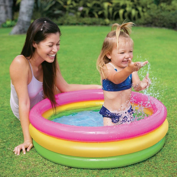 Bebek Havuzu - Intex - 3 Boğumlu - Sunset - 86 x 25 cm (58924) - 4