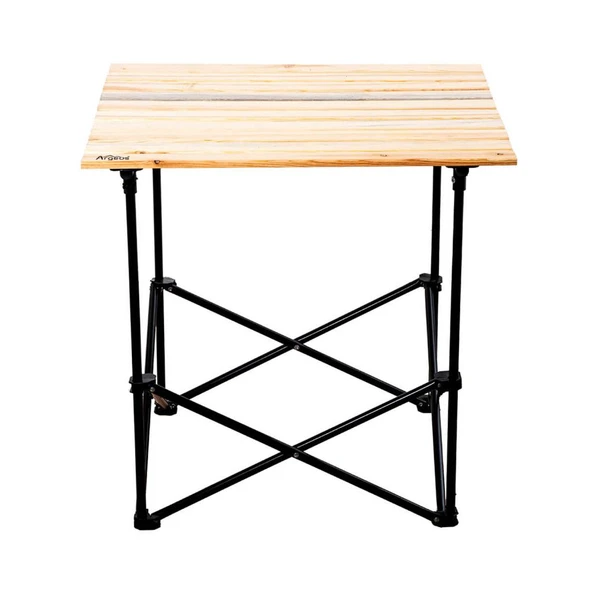 Katlanabilir Ahşap Kamp ve Piknik Masası XL - Akordion - (54026) - Taşıma Çantalı - Resim 3