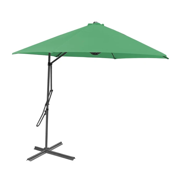 Argeus Yandan Kollu Katlanabilir Bahçe ve Balkon Şemsiyesi Yeşil - Resim 2