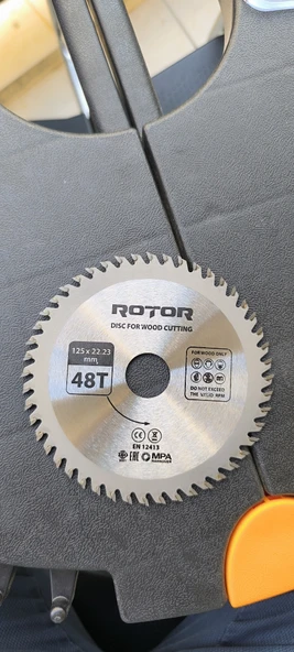 Ahşap kesme diski ROTOR 125*22,23 48T - Resim 2