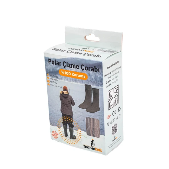 Polar Çizme Çorabı - Kamuflaj - Termal - Thermoking - 5