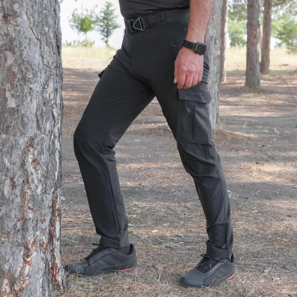 Erkek Outdoor Pantolon - Tactical - Siyah - Resim 4