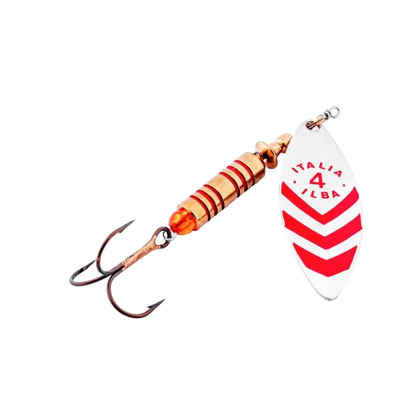 Alabalık Turna Döner Olta Kaşık - Ilba Sergente 60114 - Gümüş/Kırmızı - No:4 ürün görseli