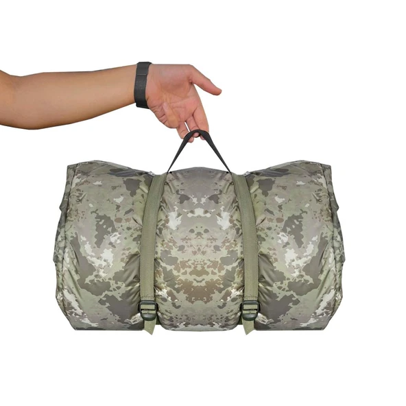 Kamuflaj Uyku Tulumu - İçi Polarlı - Su İtici Kumaş - Accord Extreme - (M-2) - 4