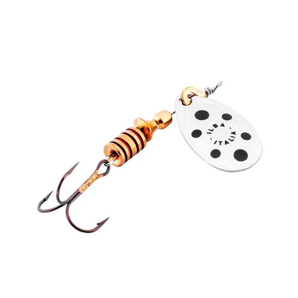 Alabalık Turna Döner Olta Kaşık - Ilba Tondo 20133 - Gümüş/Siyah - No:3 ürün görseli