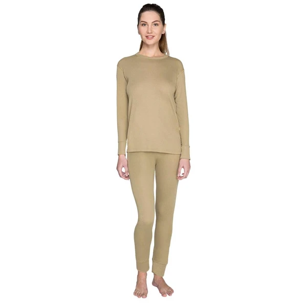 Yetişkin Termal İçlik - Thermoform - Heavy - Unisex - Kum - 4