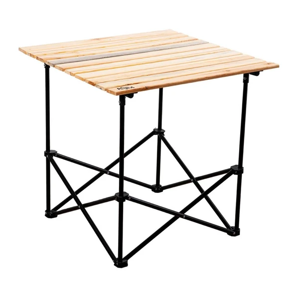 Katlanabilir Ahşap Kamp ve Piknik Masası XL - Akordion - (54026) - Taşıma Çantalı ürün görseli