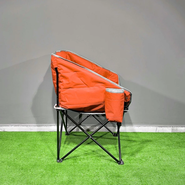 Argeus Balcony Comfort Katlanabilir Kamp Sandalyesi Turuncu - 5