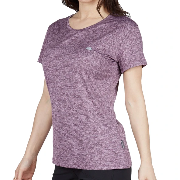 Spor Kadın Tişört - Terletmez Kumaş - Lumi - Eflatun - 2