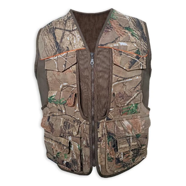 Savex Kahve Meşe Desen Avcı Yeleği (27168) - 2