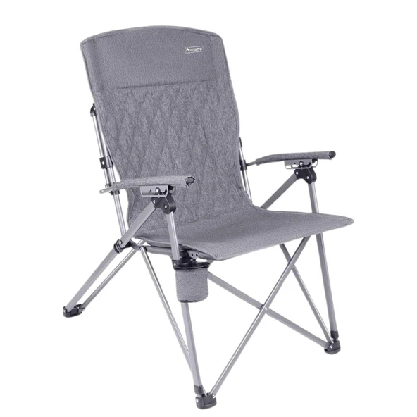 Katlanabilir Kamp Sandalyesi - Trono 3 - Orcamp - Kademeli - Gri ürün görseli