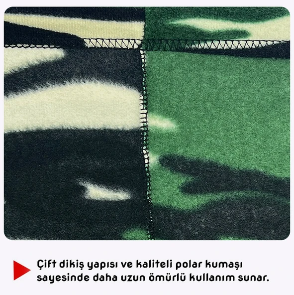 Savex Polar Kar Maskesi Yeşil Kamuflaj - 4