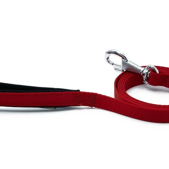 Doggie Konfor Dokuma Gezdirme Kayışı Kırmızı 1.5*160 Cm (DGZT-15) - 3