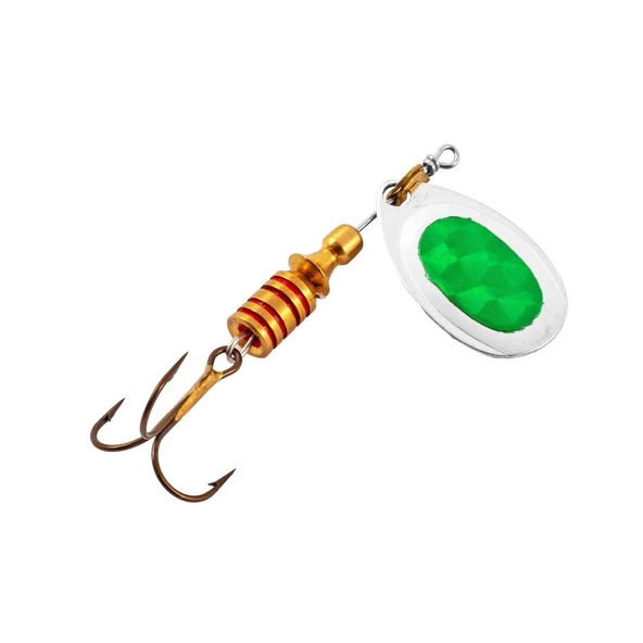 Alabalık Turna Döner Olta Kaşık - Ilba Tondo Alpha 30182 - Gümüş/Yeşil - No:2 ürün görseli