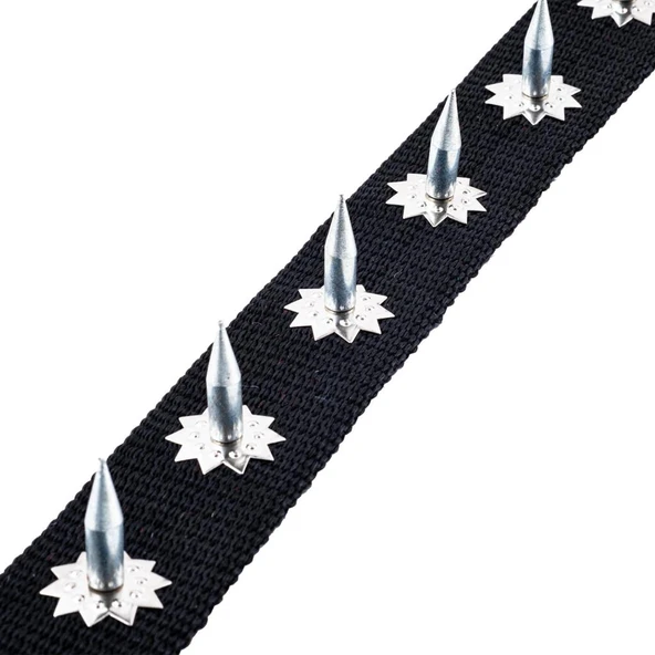 Dokuma Çivili Köpek Boyun Tasması - 4*70 cm - Siyah - 4