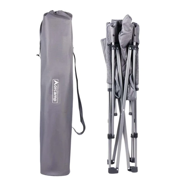 Katlanabilir Kamp Sandalyesi - Trono - Orcamp - Gri - 5