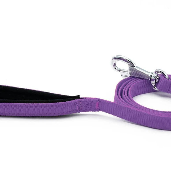 Doggie Konfor Dokuma Gezdirme Kayışı Mor 2.5*120 Cm (DGZT-25) - 3
