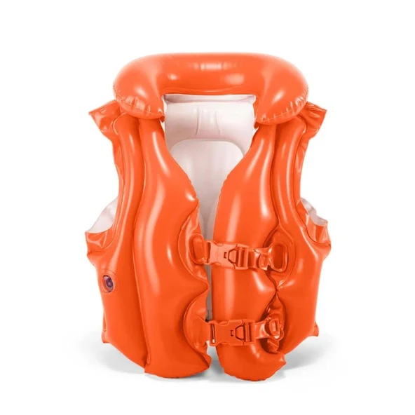 Deniz&Havuz Can Yeleği - Intex - Yakalı - Kırmızı - 50 x 47 cm (58671)