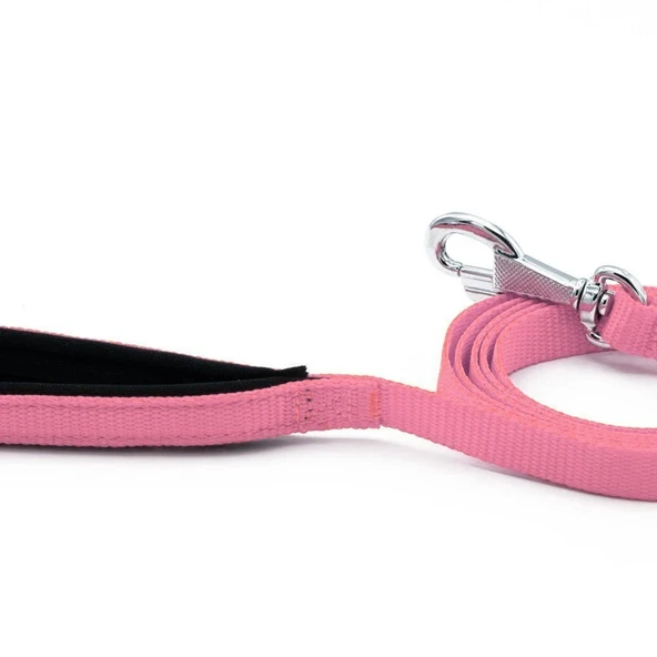 Doggie Konfor Dokuma Gezdirme Kayışı Pembe 1.5*160 Cm (DGZT-15) - 3