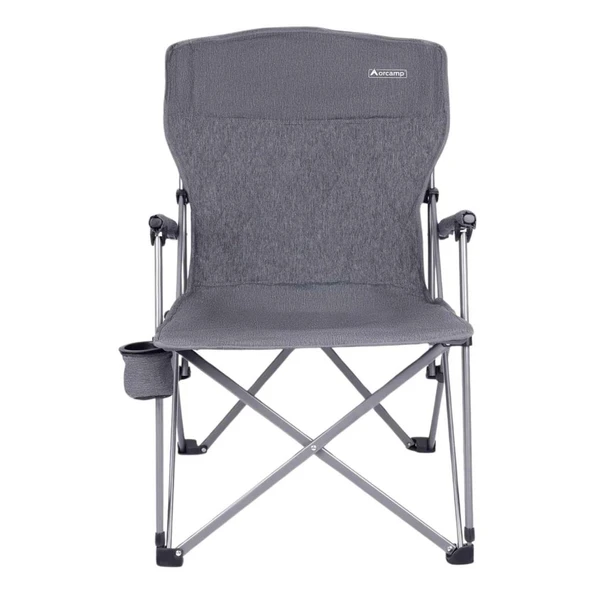 Katlanabilir Kamp Sandalyesi - Trono - Orcamp - Gri - 3