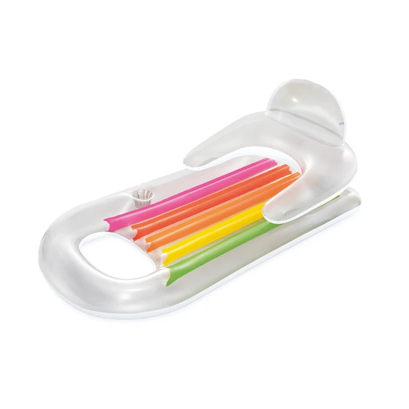 Şişme Havuz Deniz Yatağı - Sultan Yatağı - Bardaklıklı - Gümüş (58802EU) - 2