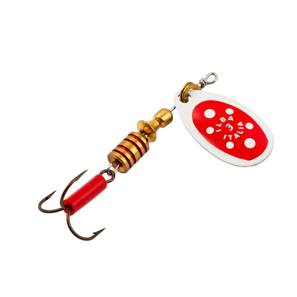 Alabalık Turna Döner Olta Kaşık - Ilba Tondo 28833 - Kırmızı/Beyaz - No:3 ürün görseli