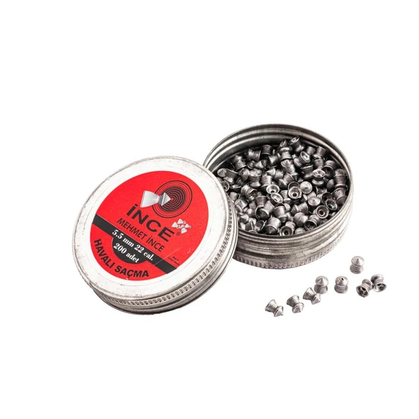 İnce Mehmet Premium 5.5 mm Havalı Saçması (200 lü) ürün görseli