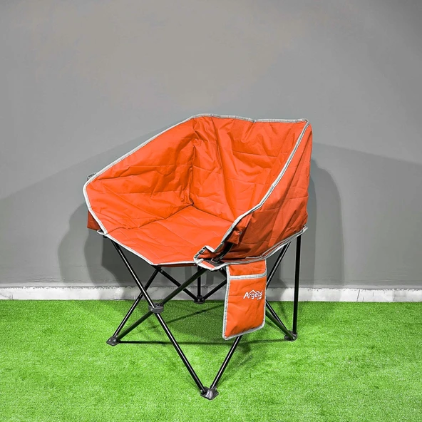 Argeus Balcony Comfort Katlanabilir Kamp Sandalyesi Turuncu - 3