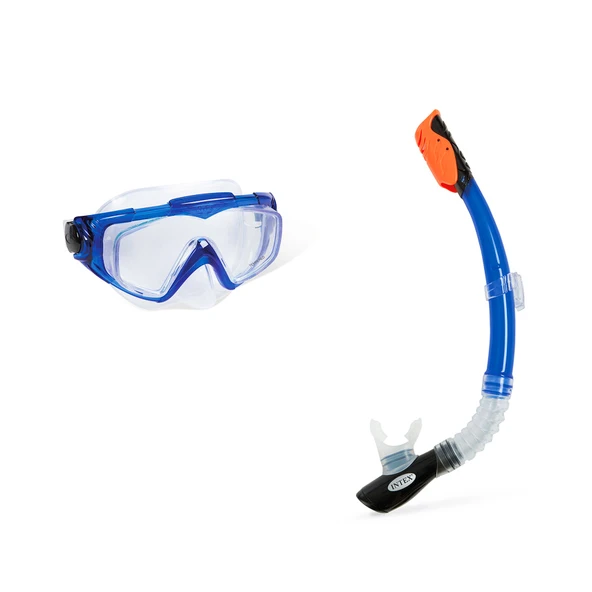 Profesyonel Yüzücü Gözlüğü ve Şnorkel Seti - Intex - Silikon - (55962)
