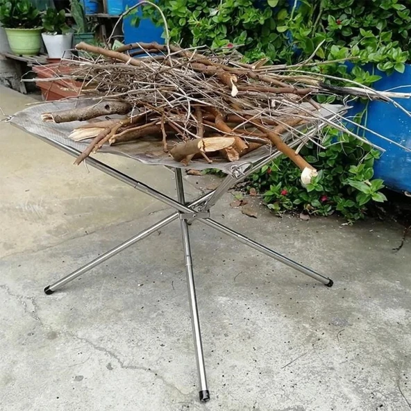 Katlanabilir Ateş Sehpası -Brülör - Madfox Fire Rack - 546250 - Resim 5