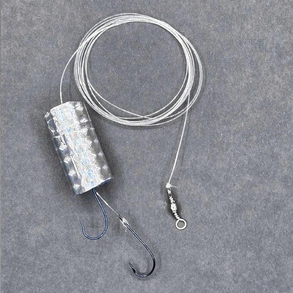 Çinekop Hazır Takım - Fishack - İki İğneli - Fırdöndülü - Parlak Mantarlı - 2