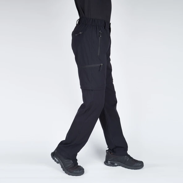 Taktikal Outdoor Pantolon - Kargo Cepli - Rogue Convertible - Şort - Siyah - Resim 3