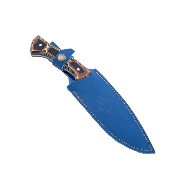 Kamp Bıçağı - Av Bıçağı - 28 cm - Deri Taşıma Kılıflı - Lazoğlu - Verzalit Saplı - Resim 5