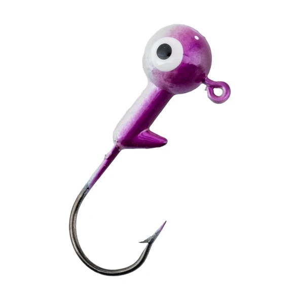 Jighead - Zoka - Kurşunlu Olta İğnesi - (XH-A 02) - Mor Beyaz - 7 Gr - 5 Adet - Resim 4