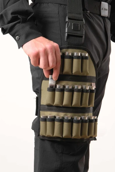 Bacak Fişekliği - Savage - Haki - 18'li - Resim 2