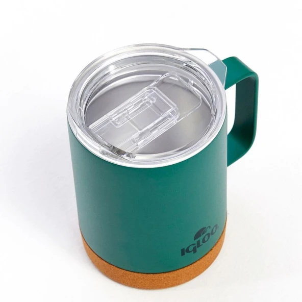 Çelik Mug Termos - Igloo - Cork - 350ml - Yeşil - 205696 - 3