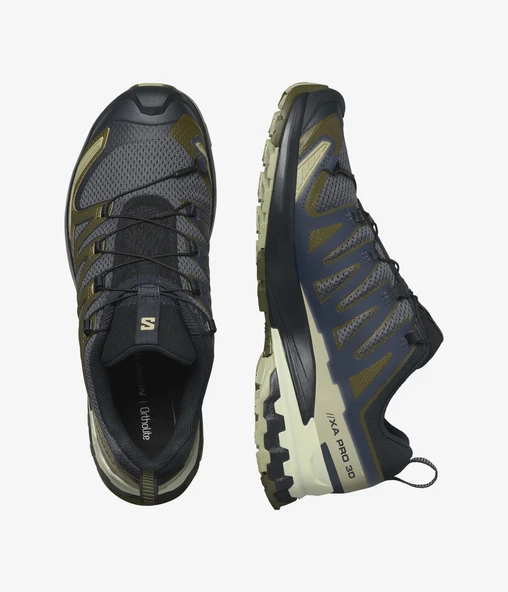 Salomon XA PRO 3D V9 Erkek Koşu Ayakkabısı - India Ink/Olive Night/Aloe Wash - 5