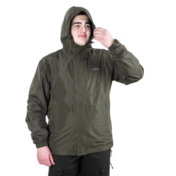 Yağmurluk Ceket - Su Geçirmez - Argeus Storm - Haki - 3
