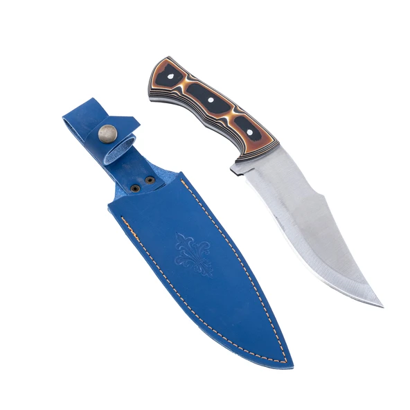 Kamp Bıçağı - Av Bıçağı - 28 cm - Deri Taşıma Kılıflı - Lazoğlu - Verzalit Saplı - Resim 3