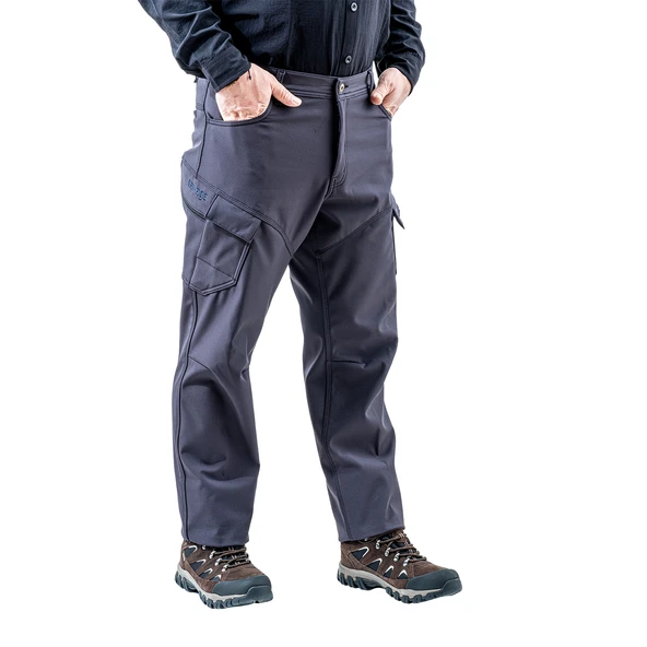 İçi Polarlı Softshell Pantolon - Su Rüzgar Geçirmez - Savage - Antrasit - Tactical Pantolon - 3