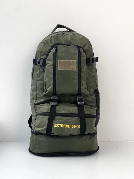 Savex Profesyonel Körüklü Sırt Çantası Haki 55+10 LT - 5