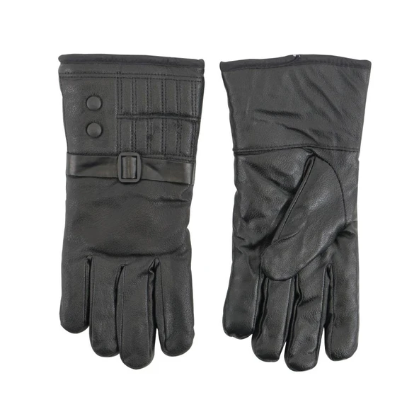 Erkek Deri Eldiven - İçi Peluşlu - Savex - Siyah - 137-A ürün görseli