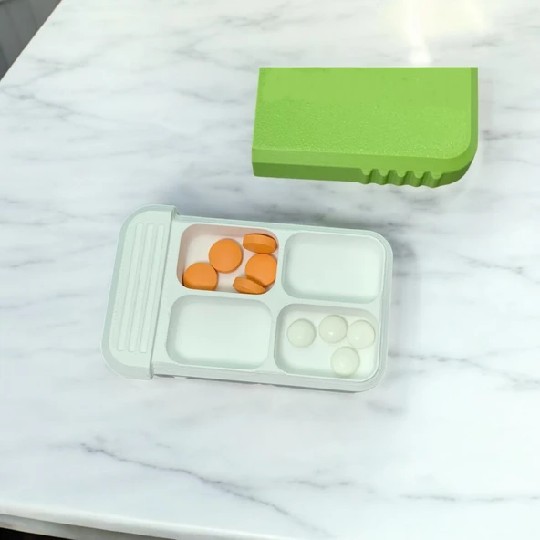 Cep İlaç Kutusu 4 Bölmeli 2 Adet - 4