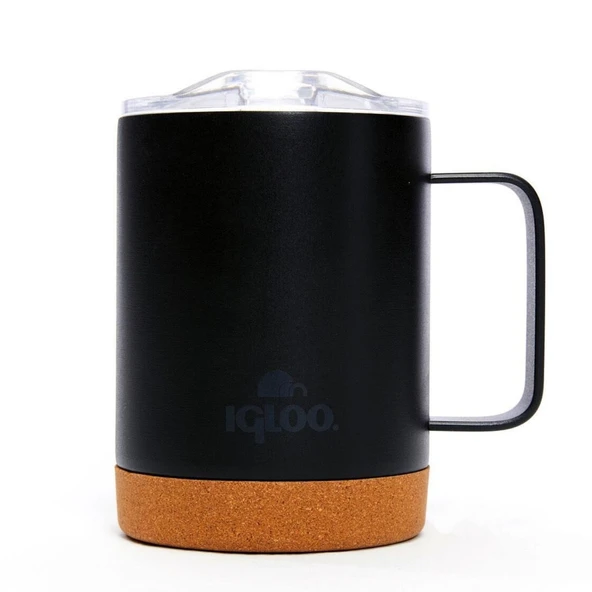 Çelik Mug Termos - Igloo - Cork - 350ml - Siyah - 205696