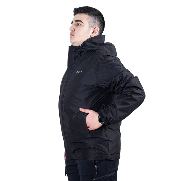 Yağmurluk Ceket - Su Geçirmez - Argeus Storm - Siyah - 5