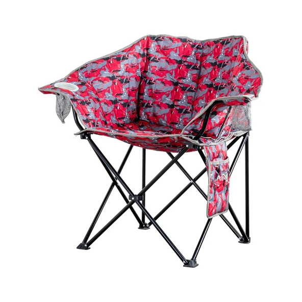 Argeus Nevgrande Comfort Katlanabilir Kamp Sandalyesi Kırmızı Kamuflaj
