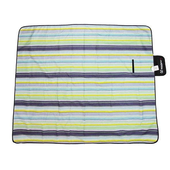 Piknik Kamp Örtüsü - Su Geçirmez - Madfox Skyloft - Blue Stripe - 546254