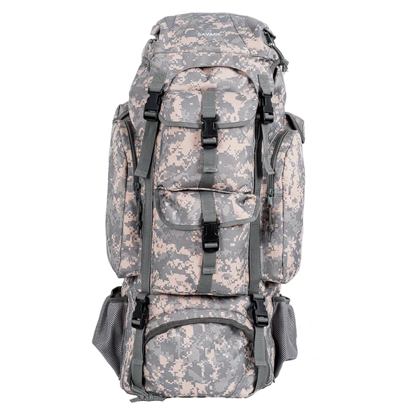 Outdoor Sırt Çantası - Savage Ventura - 110 LT. - Gri Dijital Kamuflaj - HH05328 - 2