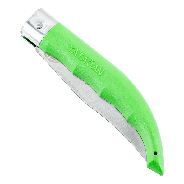 Katlanır Cep Çakısı - Yatağan - El Yapımı - Yeşil - No:2 - 4