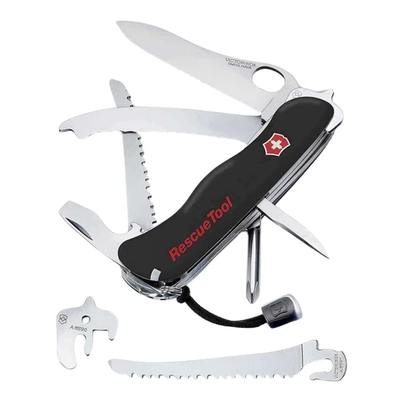 RescueTool Siyah Hayat Kurtarma Çakısı - Victorinox - 0.8623.MWN.3 - 3